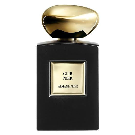 CUIR NOIR ARMANI/PRIVE