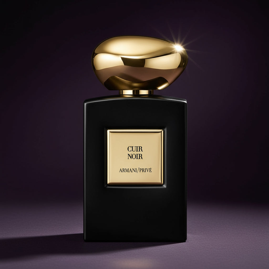 CUIR NOIR ARMANI/PRIVE