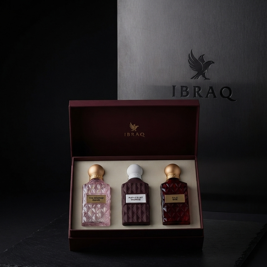 MAROON DIAMOND COLLECTION BOX      IBRAQ