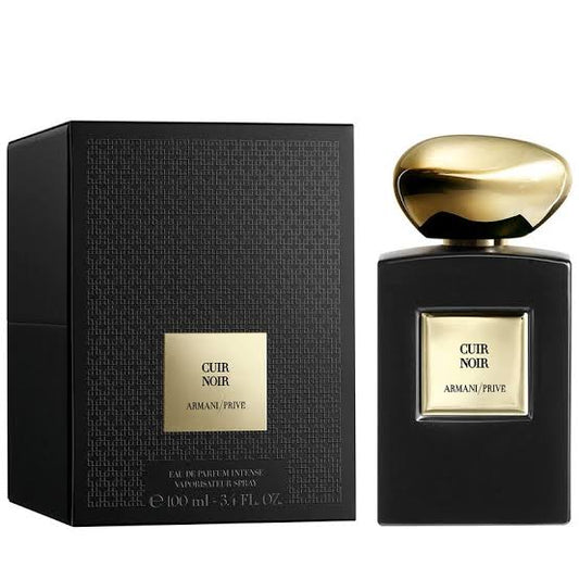CUIR NOIR ARMANI/PRIVE